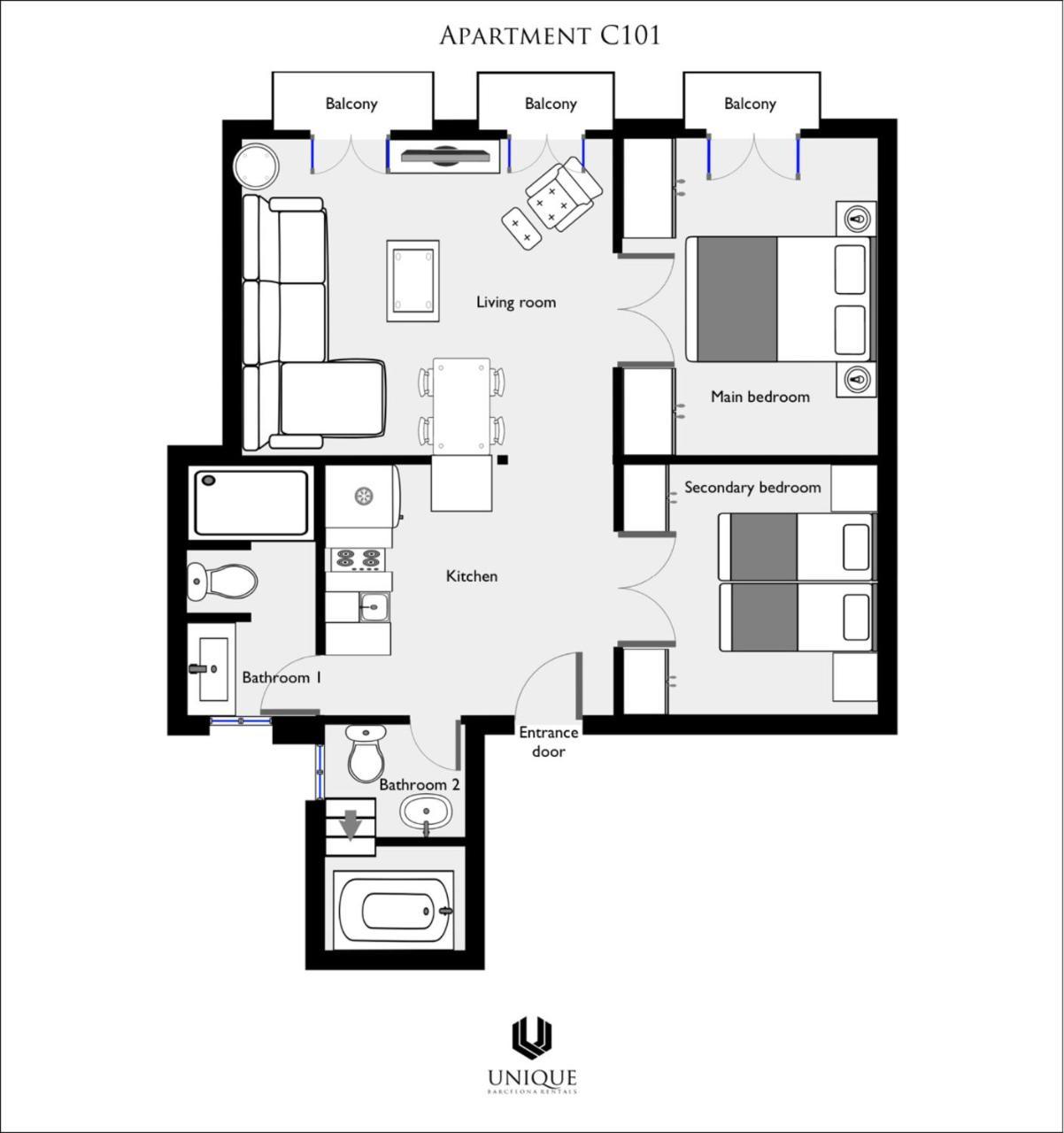 Appartement Unique - Luxurious Oasis Barcelona
